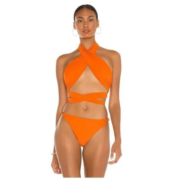 NWT Tropic of C | Bianca top and Sana bottom in Mystic/Orange - Picture 9 of 13